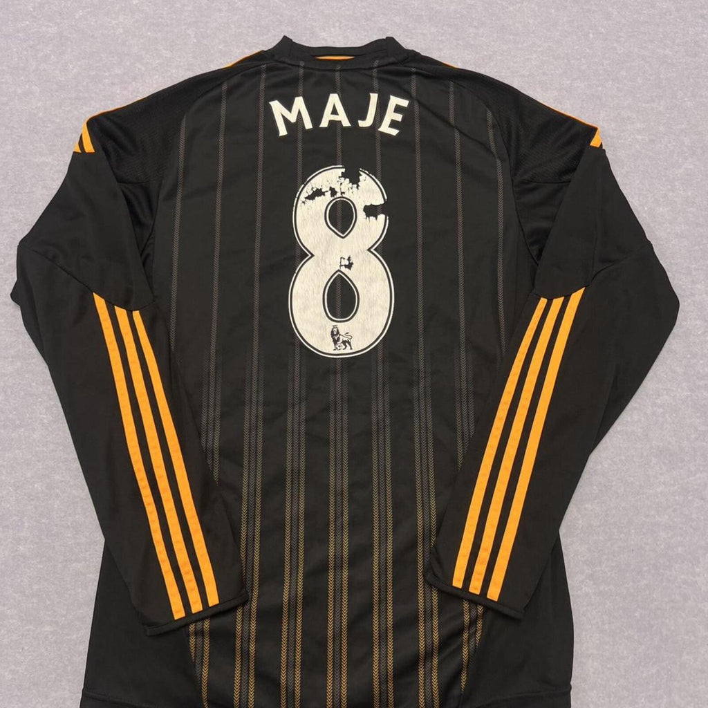 Vintage 2010/11 Adidas Chelsea FC Black & Orange Longsleeve Away Jersey 8 “MAJE”