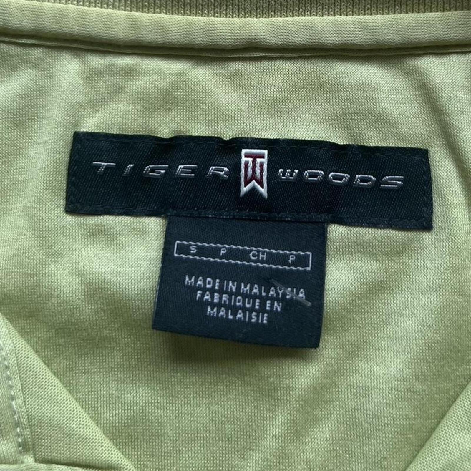Vintage Nike Tiger Woods Men’s Light Green Athletic Golf Sporting Polo Small