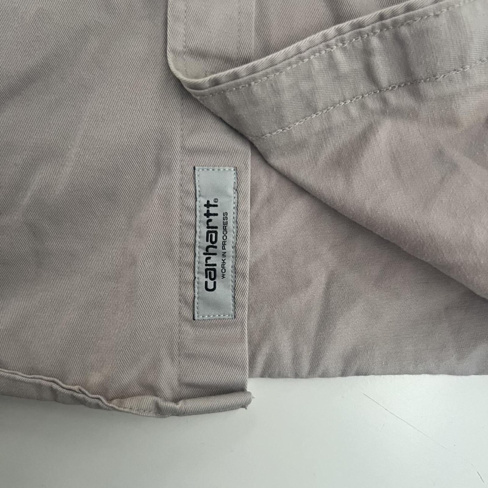 Vintage Carhartt Work In Progress Grey Longsleeve Bolton Shirt Men’s XL