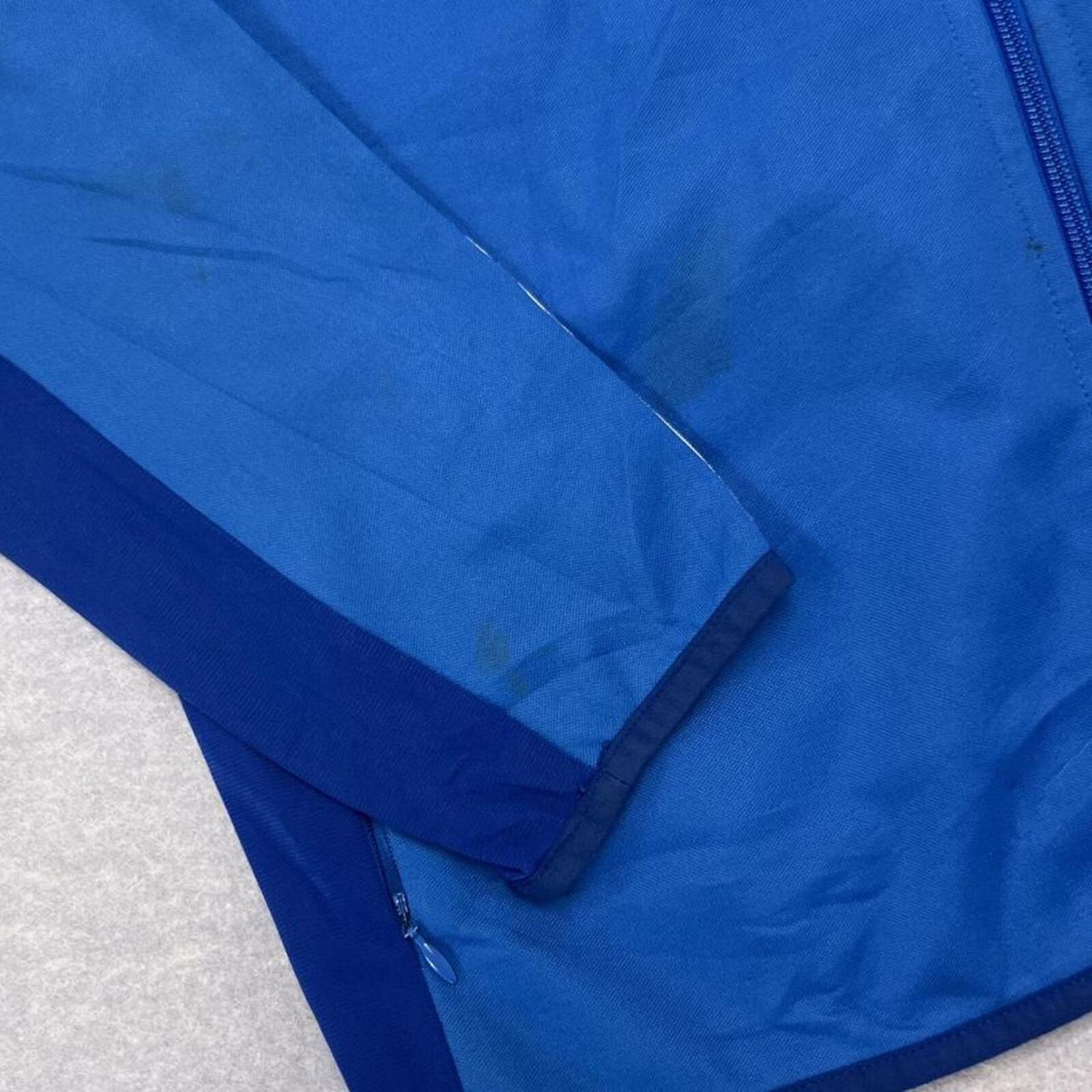 Vintage Adidas Originals Men's Royal Blue Trefoil Track Jacket Size 110 Fits XL