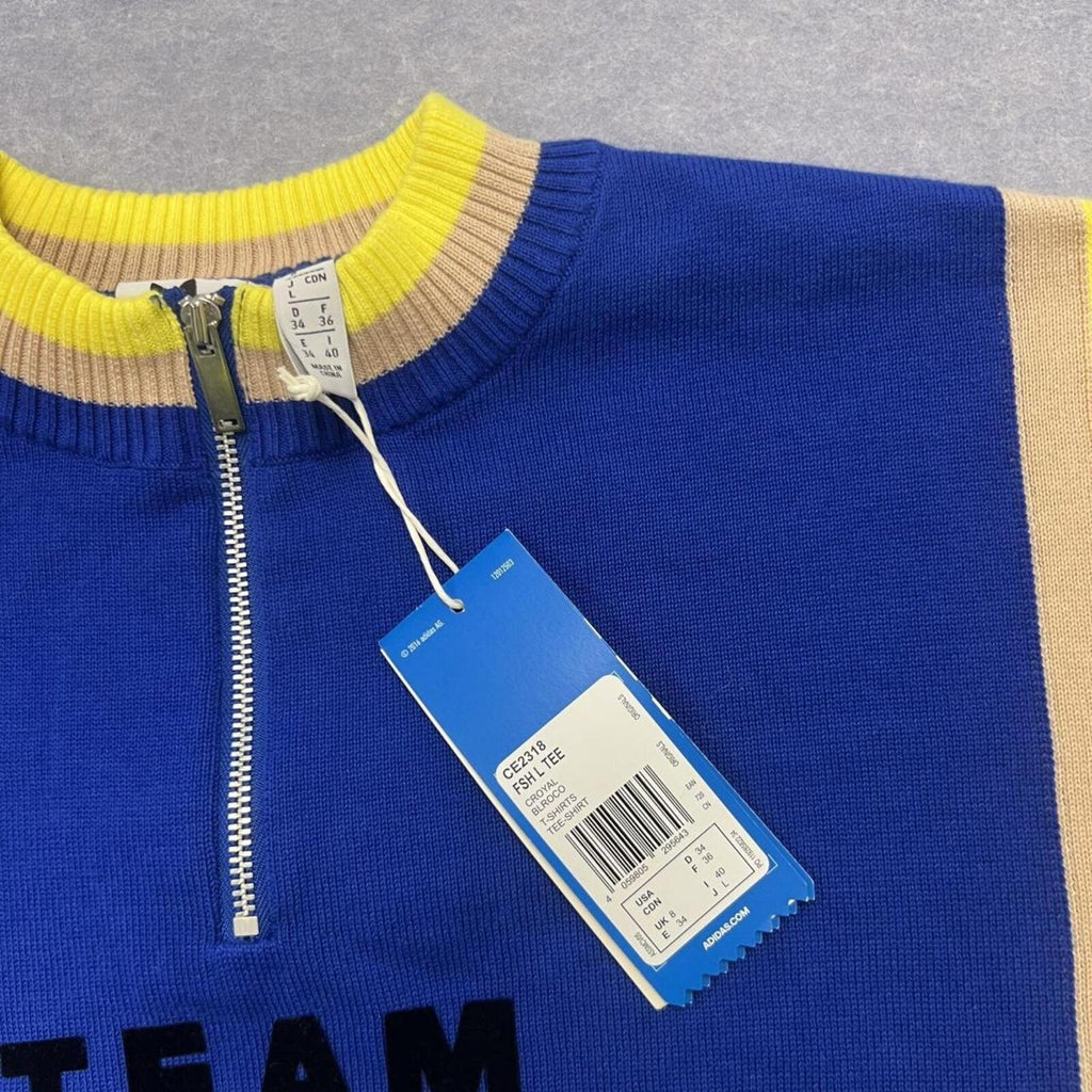 Adidas Originals Team Adidas 1972 Retro Fashion League 1/4 Zip Knit Medium NWT