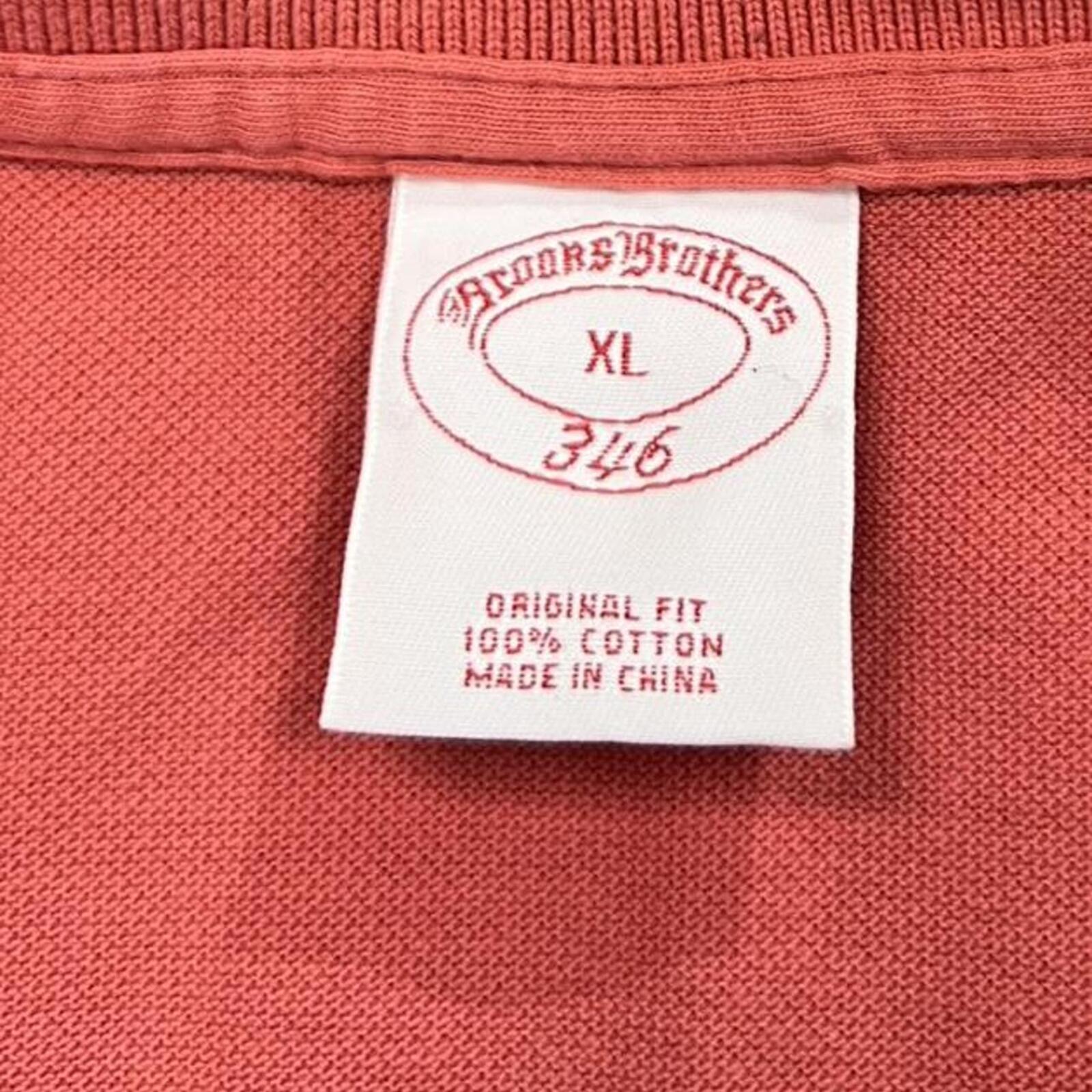 Brooks Brothers 346 Men's Coral Pink Original Fit Casual Polo Shirt XL