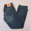 Vintage Levi's 503 Bootcut Dark Wash Navy Denim Jeans Men's Y2K W33 L32