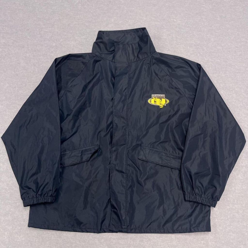Vintage 90’s Hawthorn Hawks FC AFL Navy Spray Rain Jacket Windbreaker Medium