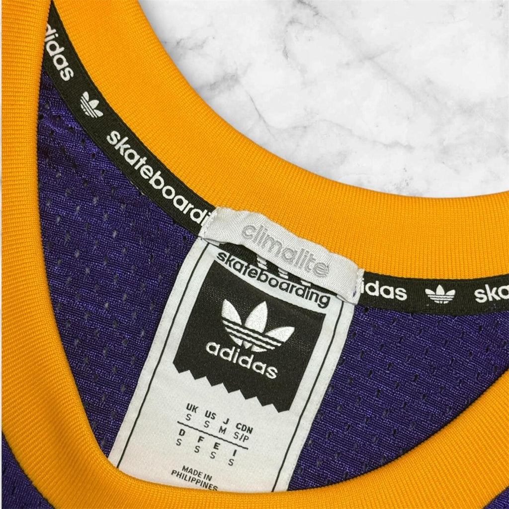 ADIDAS Skateboards X THE HUNDREDS X LA LAKERS NBA JERSEY No.80 Men’s Small