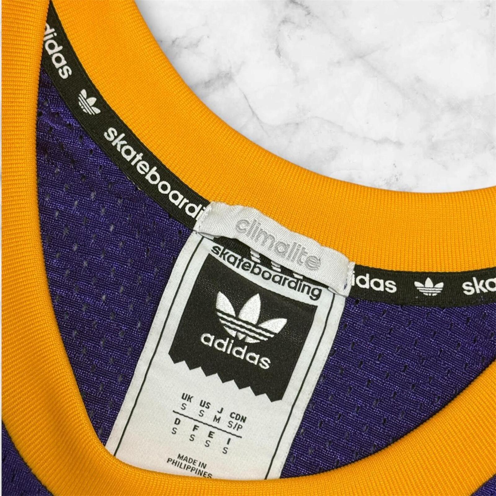 ADIDAS Skateboards X THE HUNDREDS X LA LAKERS NBA JERSEY No.80 Men’s Small