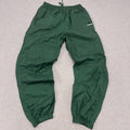 Vintage 90s Adidas Men's Dark Forest Green Parachute Shell Skater Track Pants Y2K Large