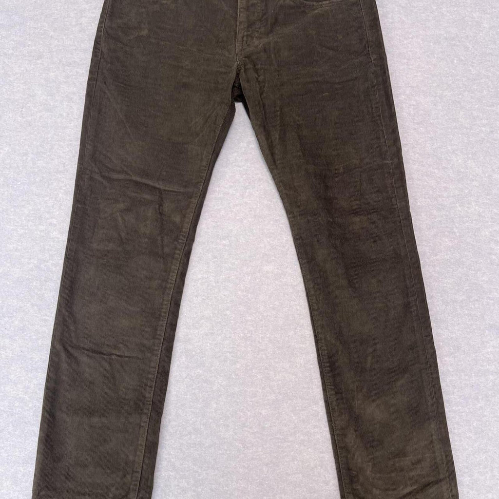 J.Crew Men's 484 Slim-fit Corduroy Chino Dress Pants Dark Brown Size W33 L32
