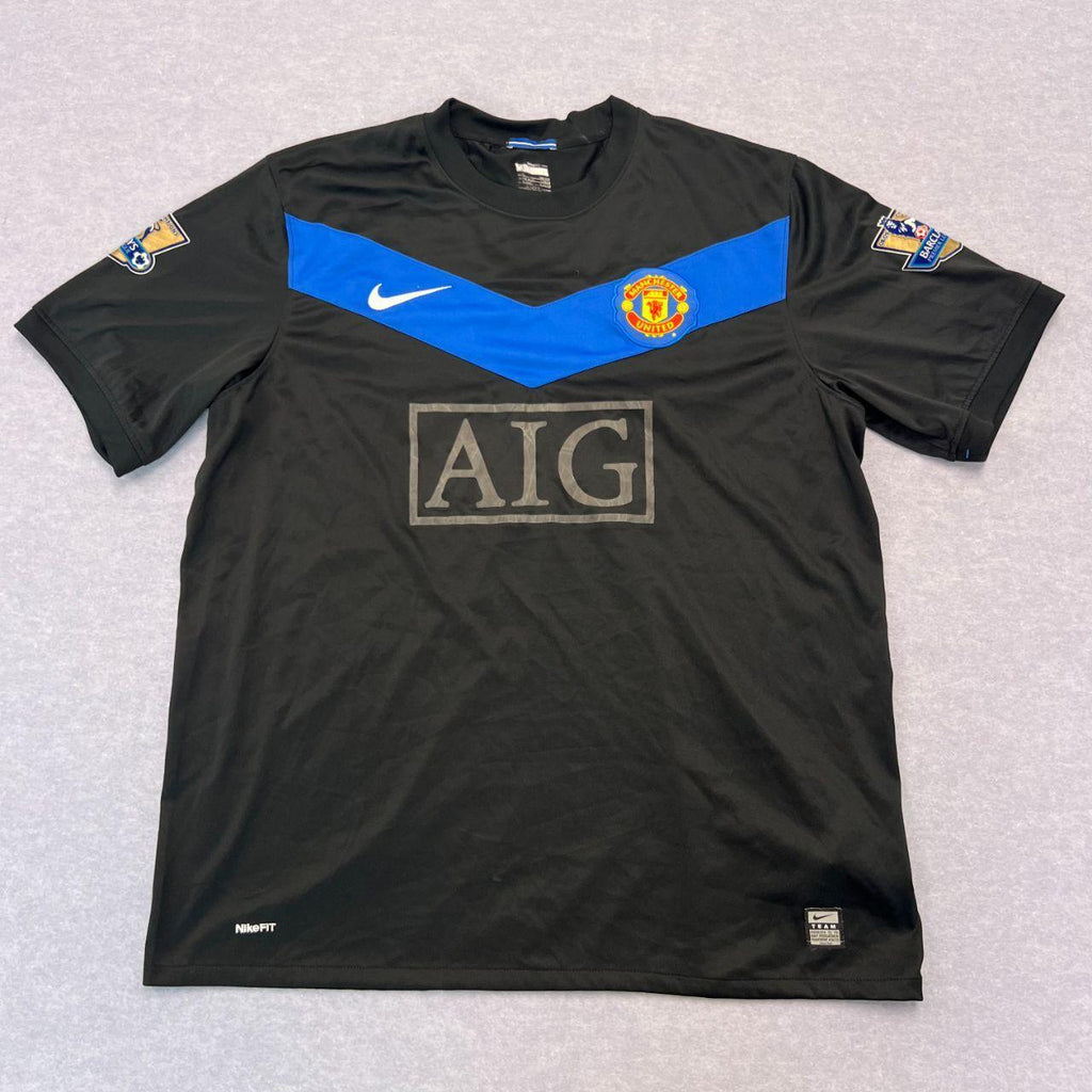 Vintage 2009-2010 Nike Manchester United Away Team Jersey No.27 NANA Men's XL