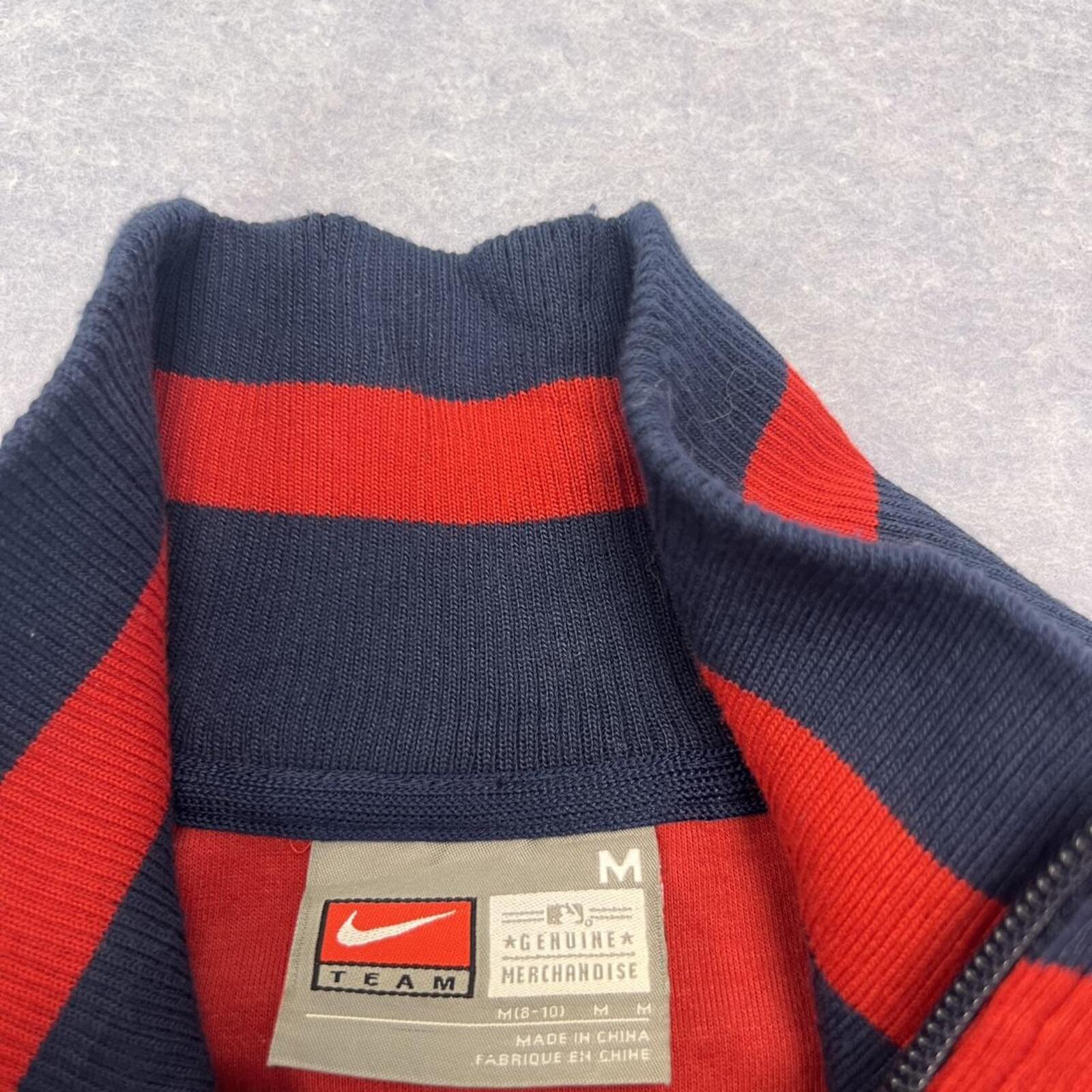 Vintage Nike Team LA Angels MLB Baseball Track Jacket Red&  Navy Mens Medium Y2K