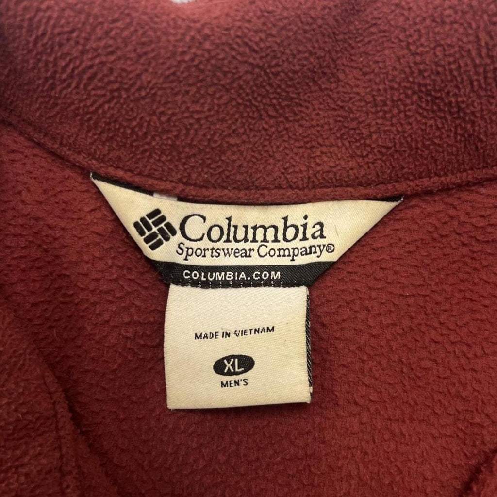 Vintage Columbia Sportswear Florida State Seminoles Men's Burgundy Fleece Zip Jacket XL