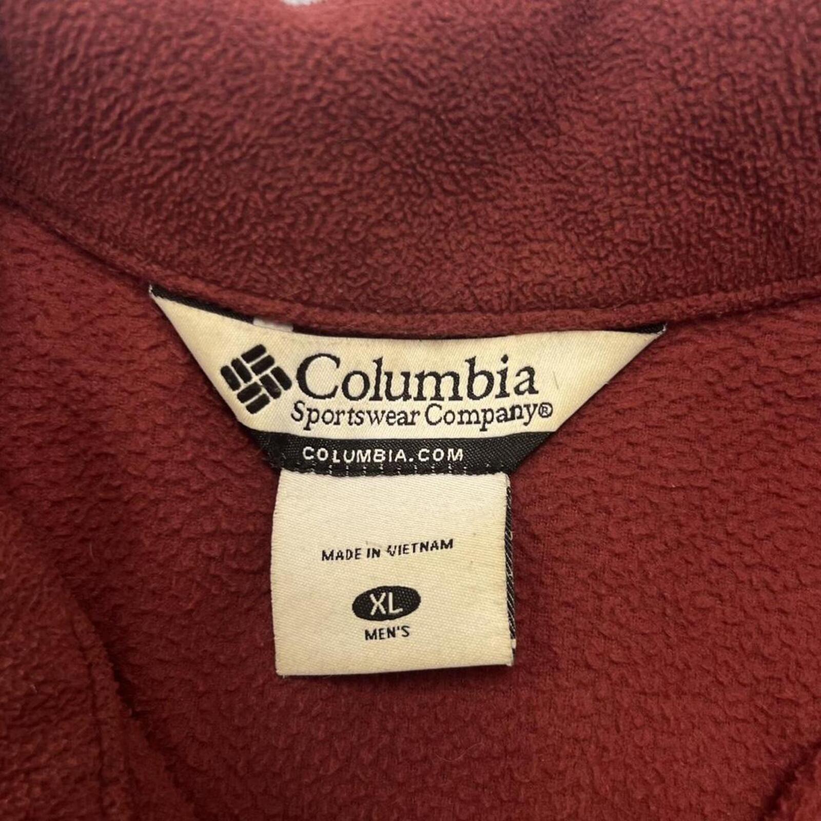 Vintage Columbia Sportswear Florida State Seminoles Men's Burgundy Fleece Zip Jacket XL