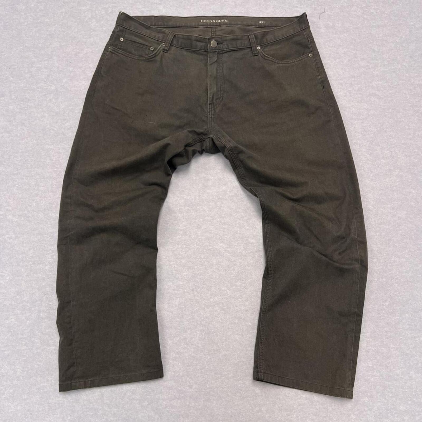 Vintage Rodd & Gunn Mens Charcoal Grey Coal Neilson Jeans Pants VJ0360 42L
