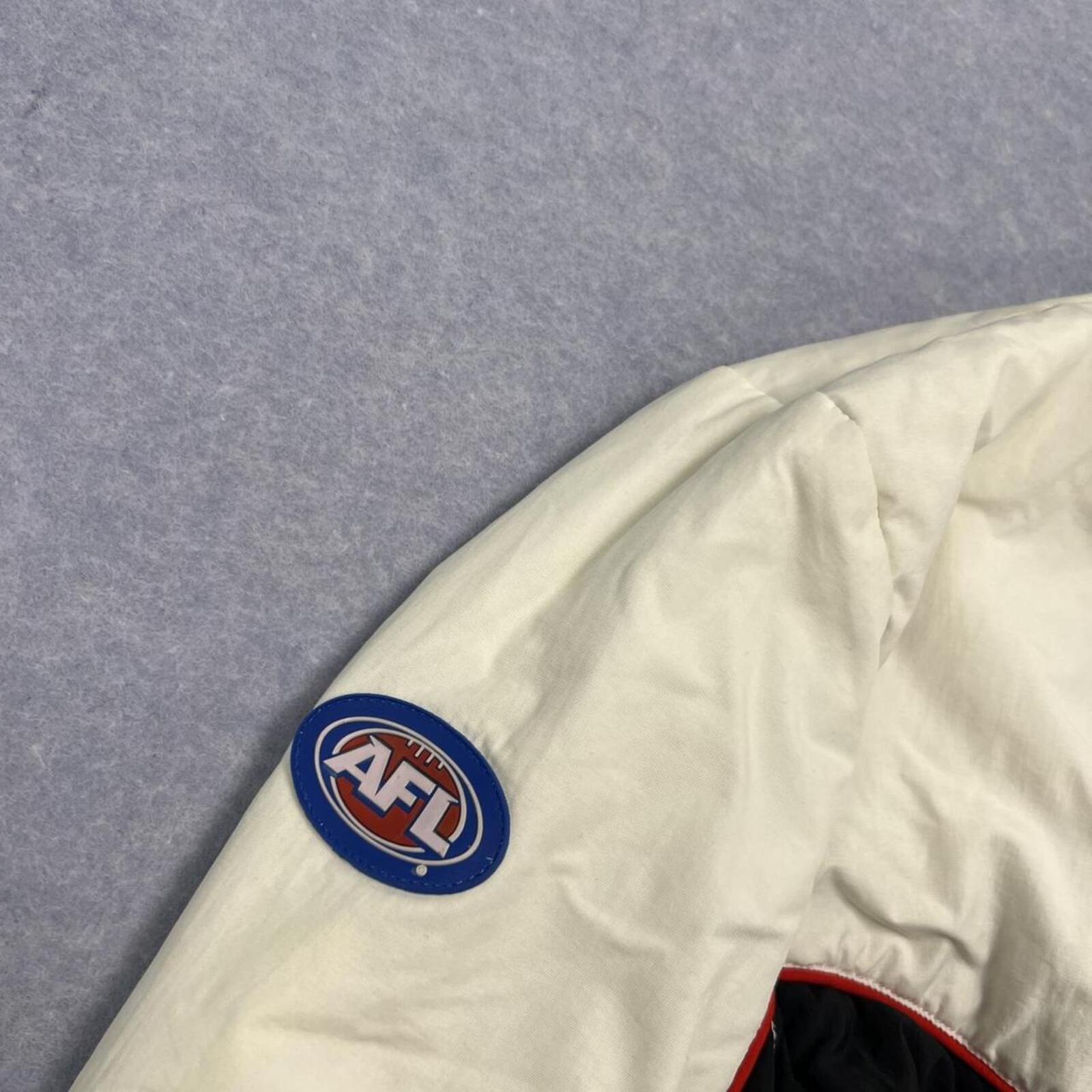 Vintage St Kilda AFL Multi-Signature Puffer Jacket Y2K Women’s Size 16