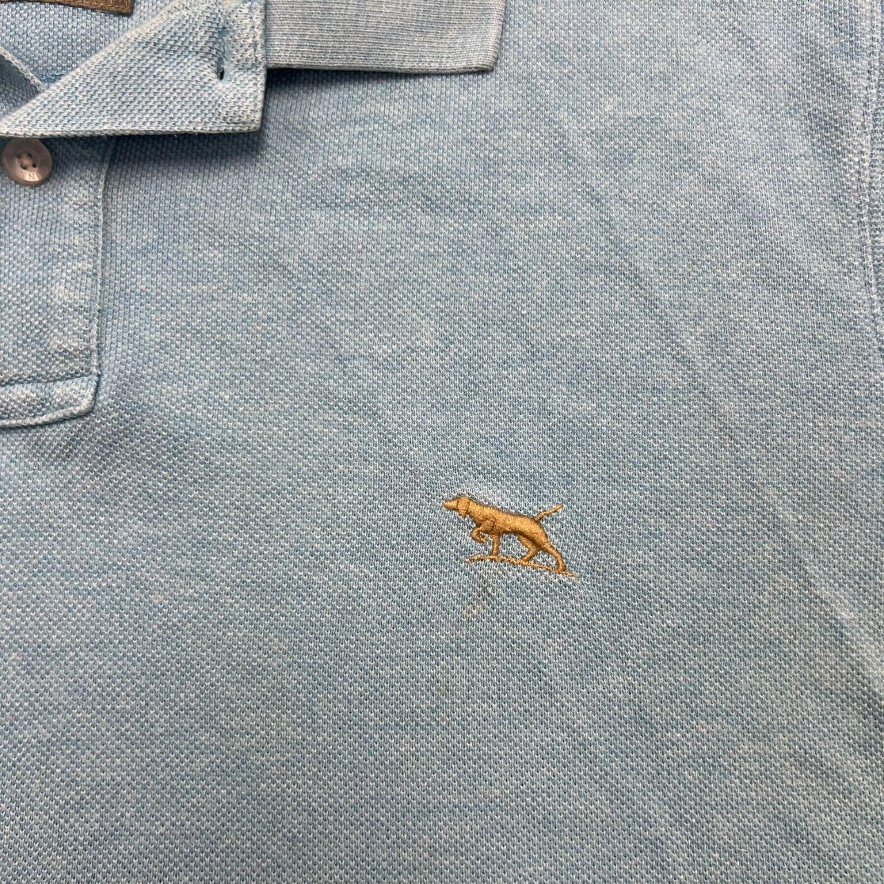 Vintage Rodd & Gunn Gunn Polo Aqua Blue Pique Sports Fit Polo Shirt Medium