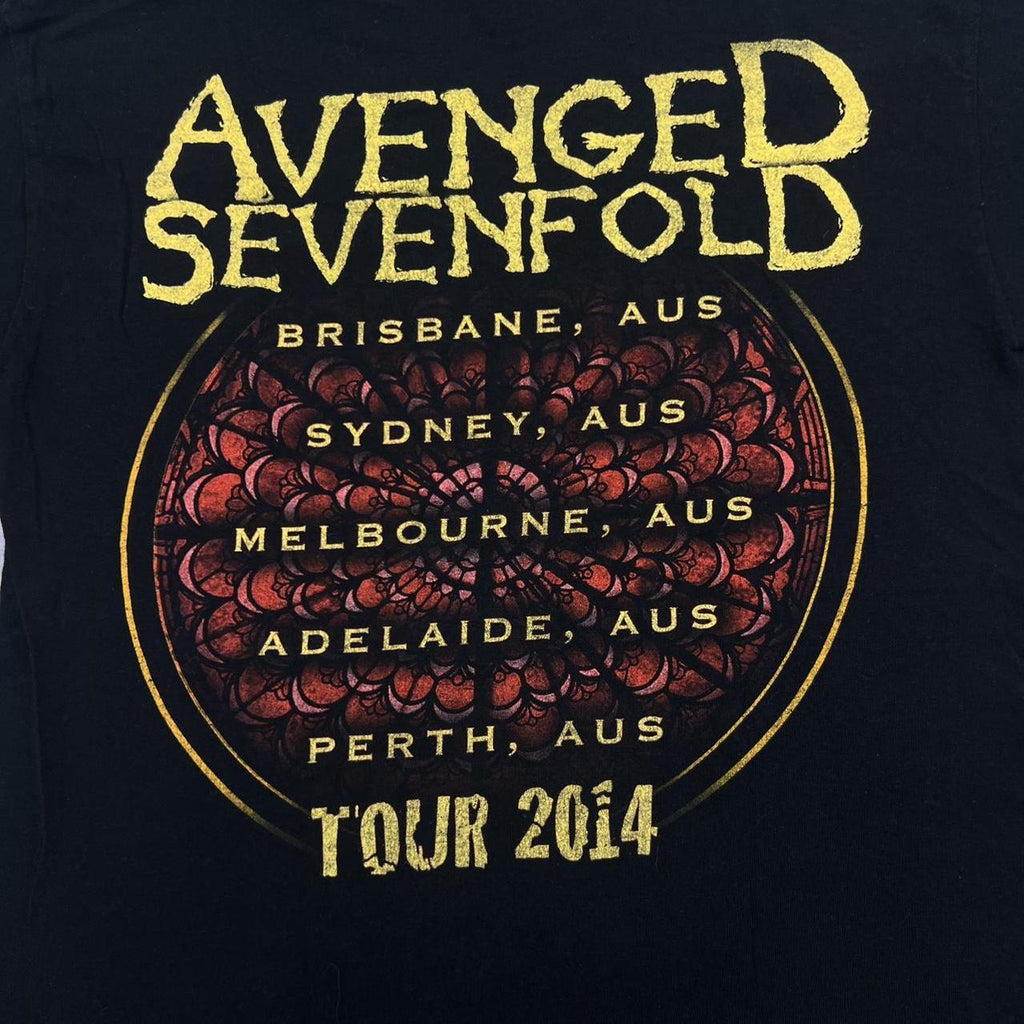 Avenged Sevenfold Hail To The King 2014 Australian Tour Band T-Shirt Medium