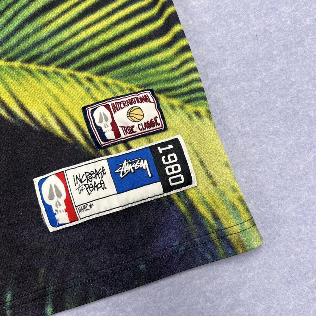 Vintage Stussy International Tribe Classic Basketball Jersey Streetwear Medium