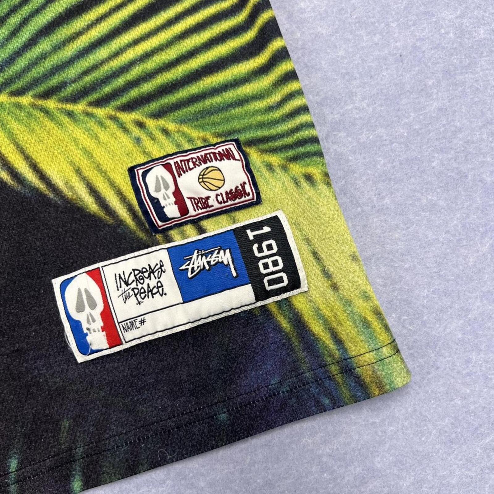 Vintage Stussy International Tribe Classic Basketball Jersey Streetwear Medium