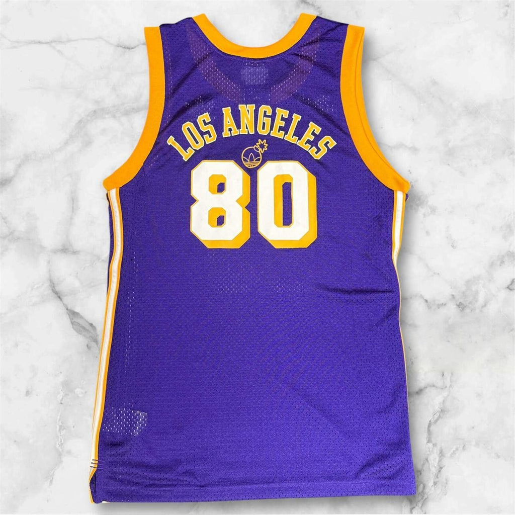 ADIDAS Skateboards X THE HUNDREDS X LA LAKERS NBA JERSEY No.80 Men’s Small