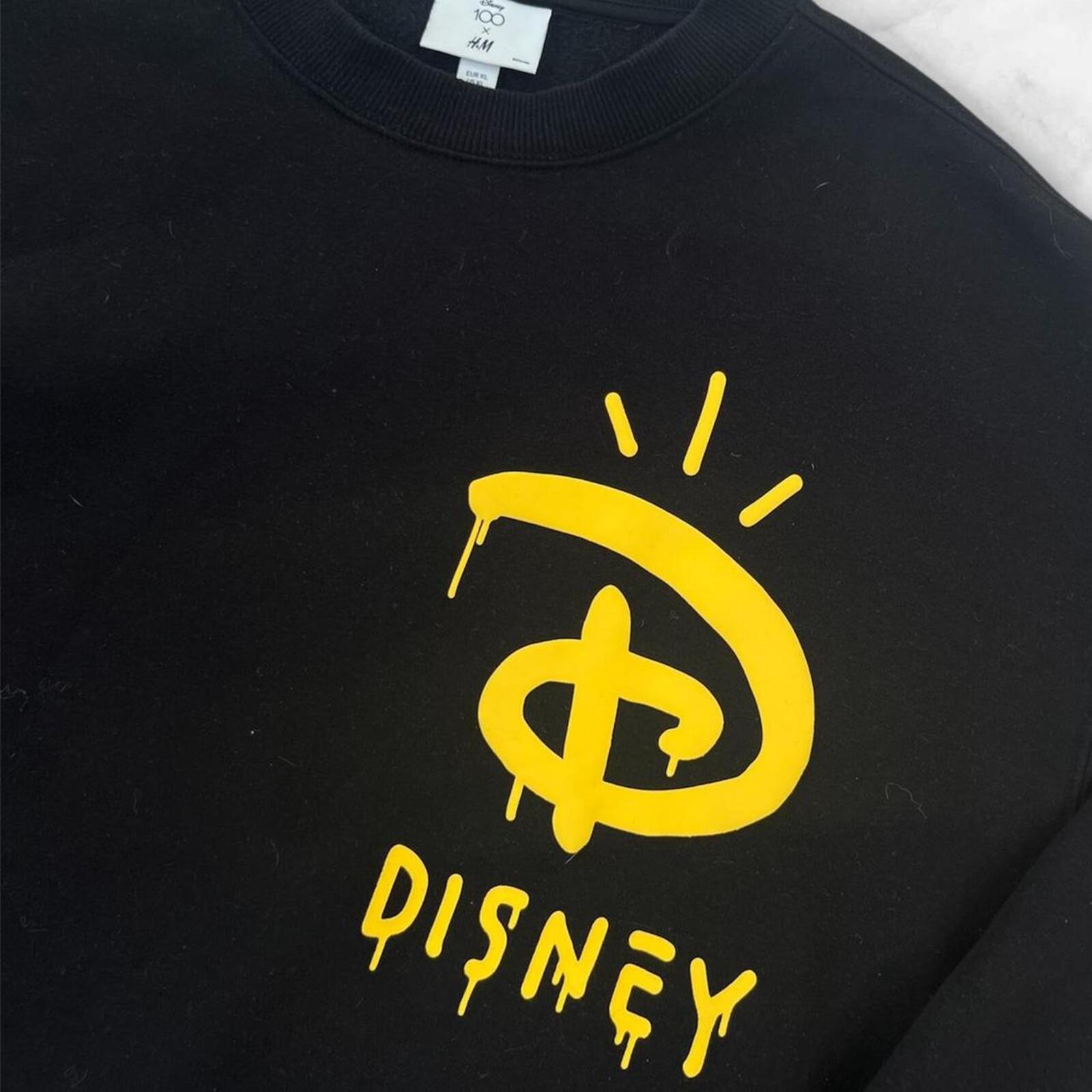 Disney  100 x H&M Trevor Andrew Mickey Mouse Drip Graphic Crewneck Sweatshirt XL