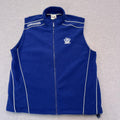 Vintage North Melbourne Kangaroos AFL Full Zip Blue & White Fleece Vest 3XL