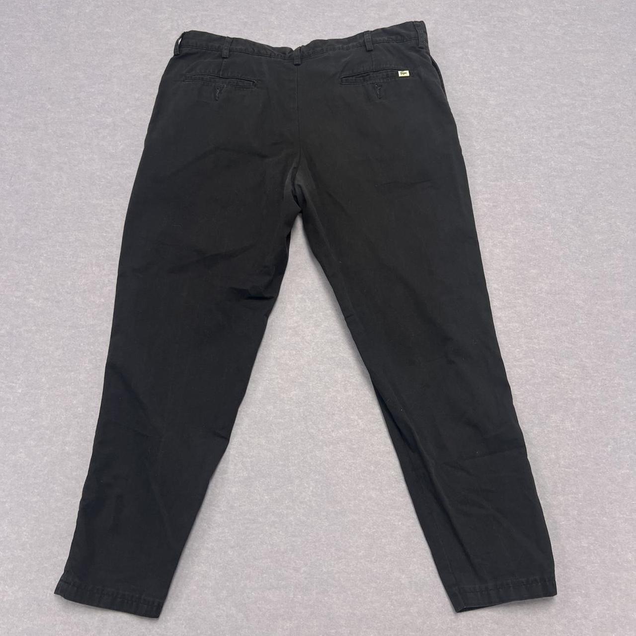 Vintage 90’s Lacoste Black Regular Fit Chino Trousers Pants Men’s W38 L34