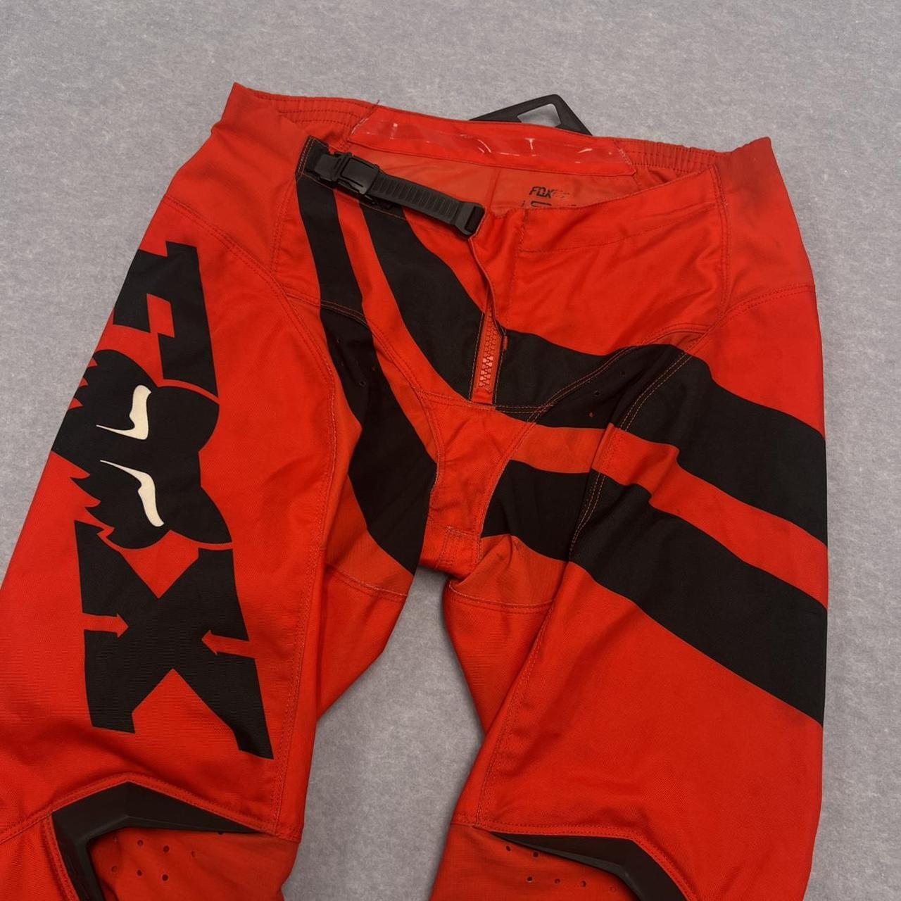 Vintage Fox Racing 180 Motocross Pants Trousers Y2K Red & Black W32” Medium