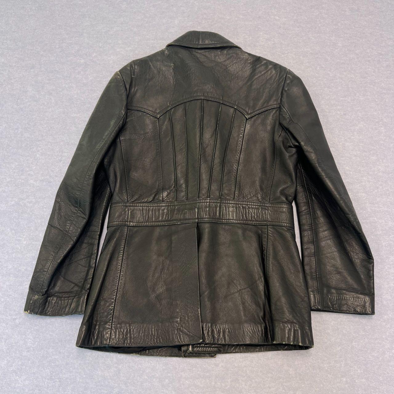 Vintage Radman Black Genuine Leather & Suede Motorcycle Style Jacket Size 38