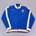 Vintage Umbro Italy Italia National Team Blue Full Zip Track Jacket Mens Medium