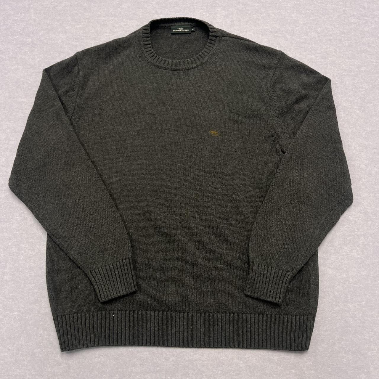 Vintage Rodd & Gunn Charcoal Grey Knit Sweater Jumper Preppy Old Money Large