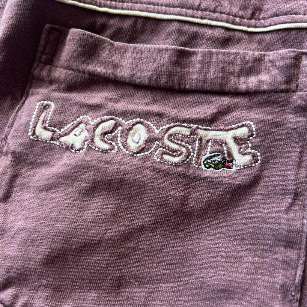 Vintage 1990’s Lacoste Men’s Brown Embroidered Pocket Logo T-Shirt Size 6 Large