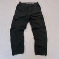 Half Half Streetwear Men's Baggy Skater Carpenter Cargo Pants Black W32