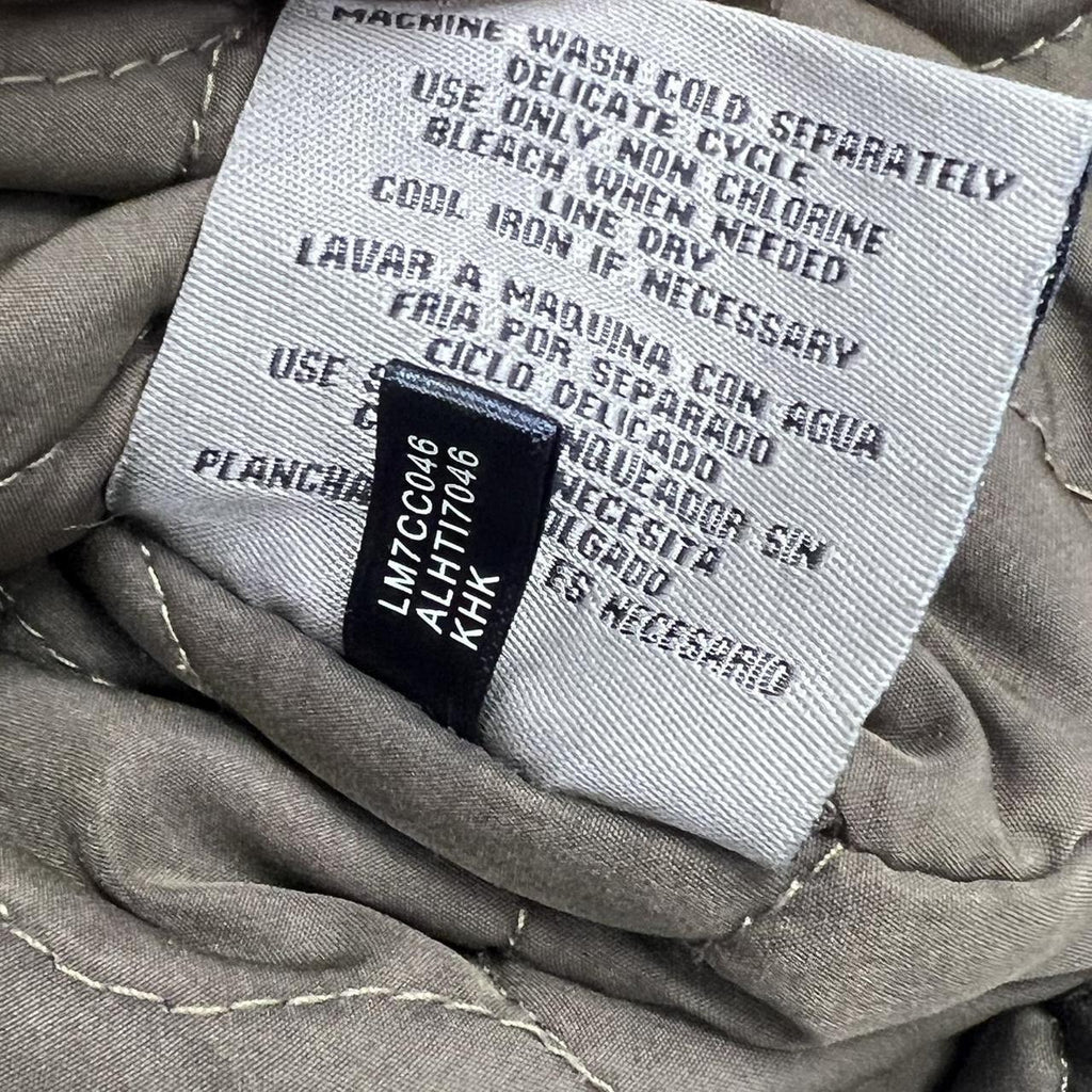 Vintage 90s Levi's Khaki Military Canvas Quilted Bomber Jacket Men's Medium