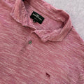 Vintage Rodd & Gunn Men's Pink Marl Polo Shirt (Red dog) Preppy XL