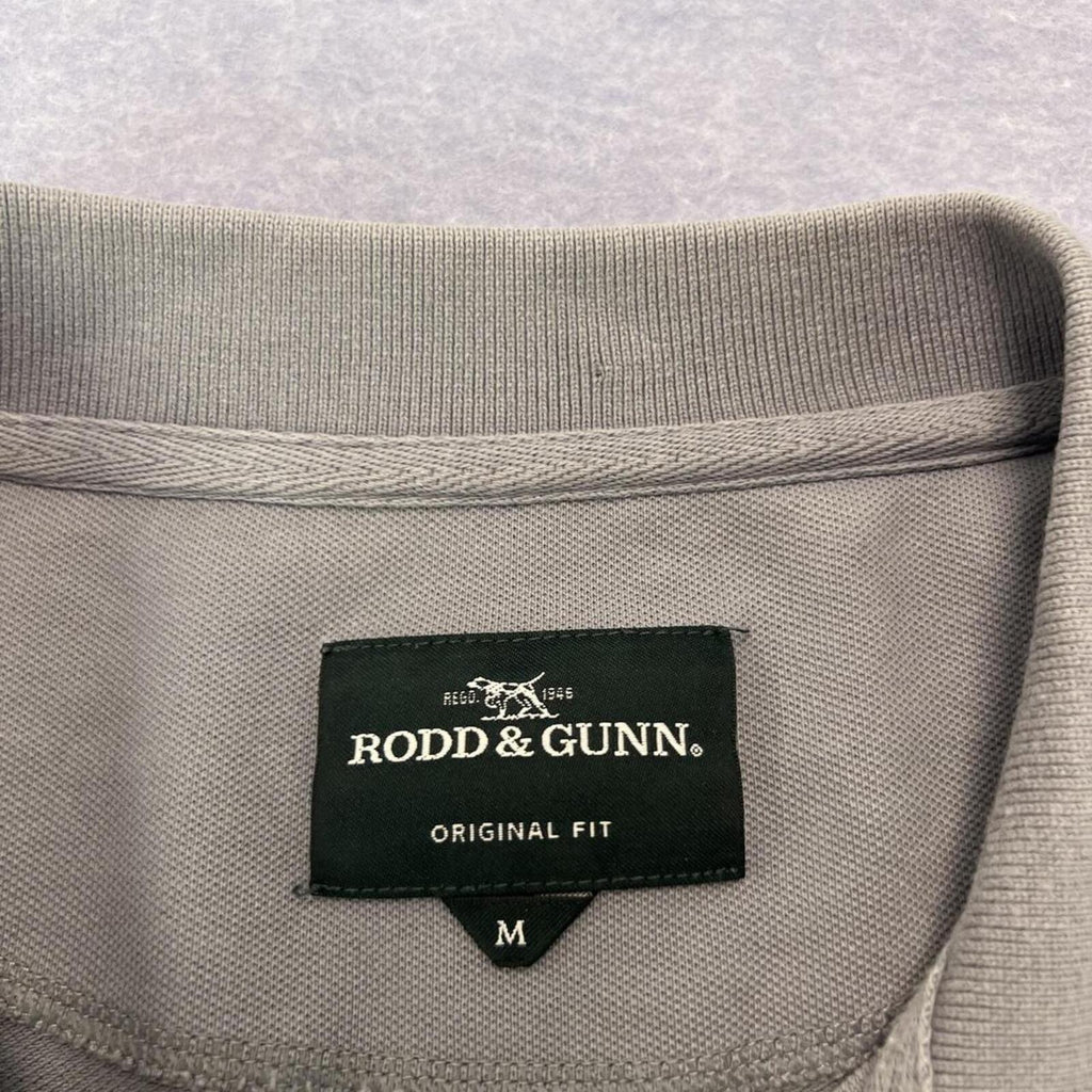 Vintage Rodd & Gunn Original Fit Men's Grey  Preppy Polo Shirt Old Money Medium