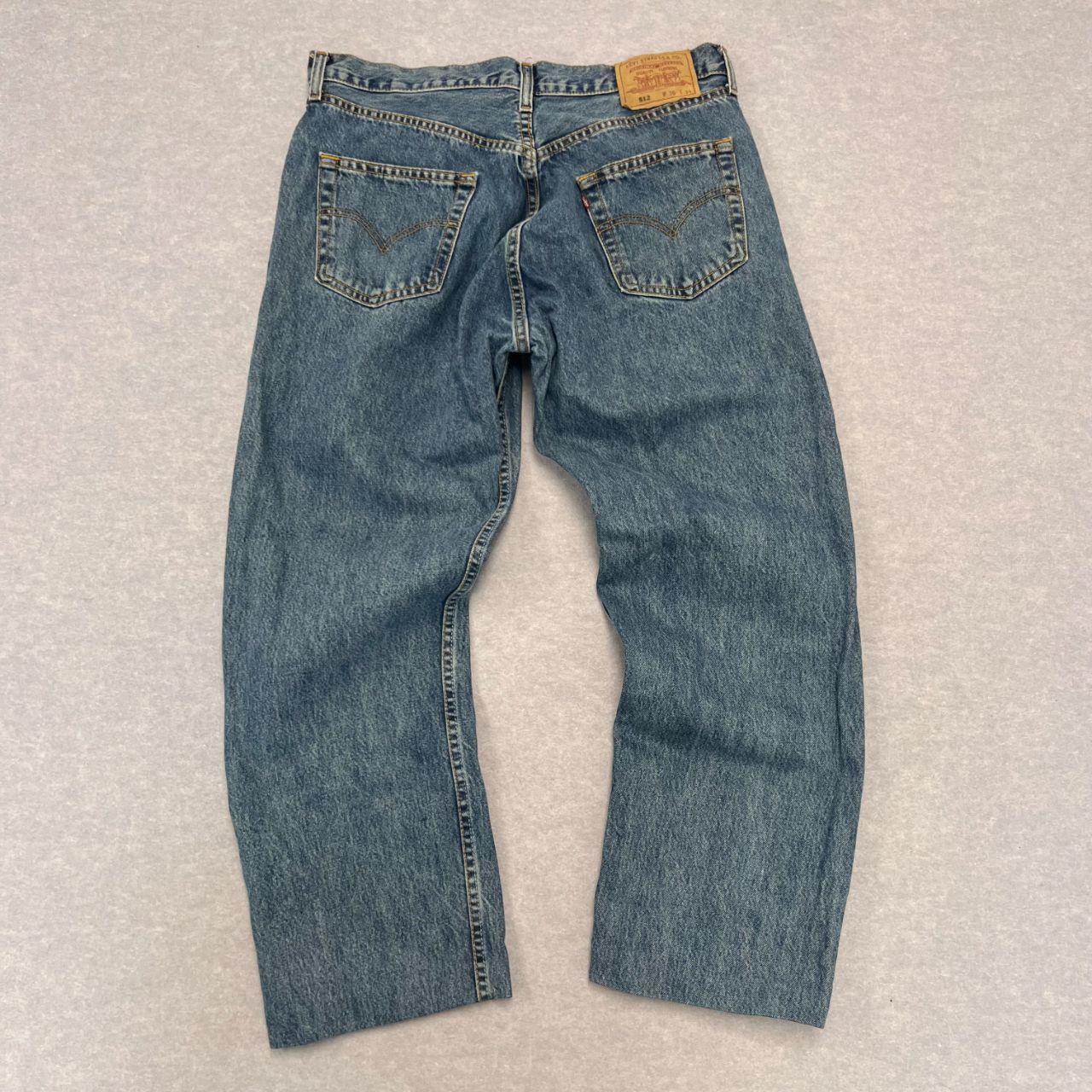 Vintage 2002 Levi's 512 Made In Australia Dark Wash Denim Straight Jeans W36 L34