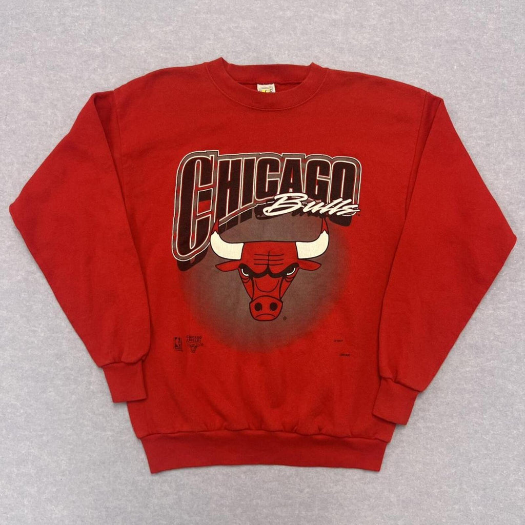 Vintage Chicago Bulls NBA Red Crewneck Sweatshirt Competitor Made In USA Large