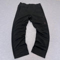 Vintage Adidas Men's Black & Burgundy Tonal Striped Streetwear Track Pants XL