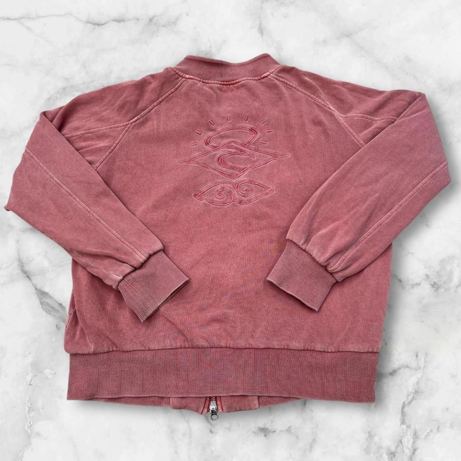 Vintage Rip Curl Surf Womens Pink Large Embroidered Heavyweight Y2K Jacket Small
