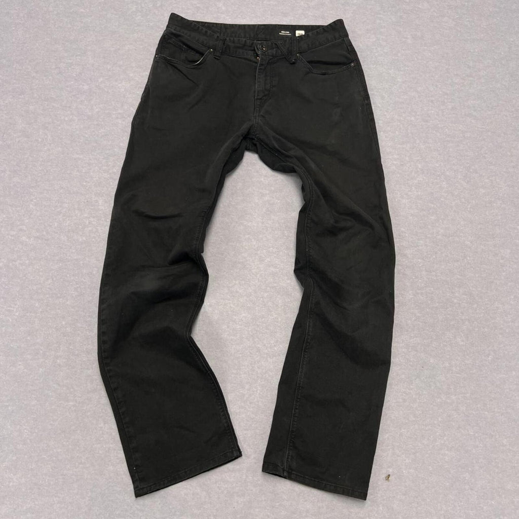 Vintage Volcom Skate “Solver” Modern Straight Black Denim Jeans Men's W32