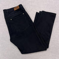 Rodd & Gunn Jeans VJ355 Straight Fit Navy Leather Trim Mens 36L