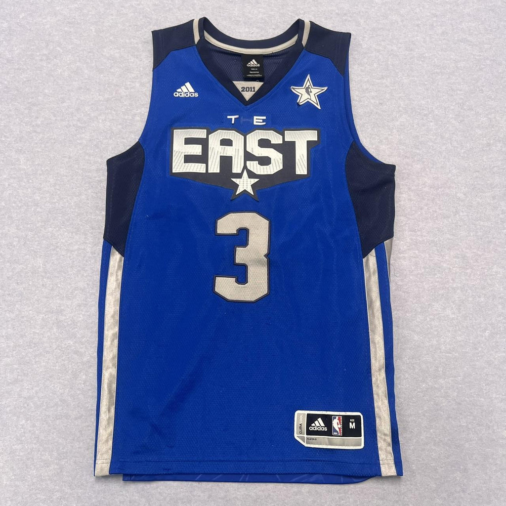 2011 Adidas NBA All-Star East Dwyane Wade No.3 Basketball Jersey Blue Medium