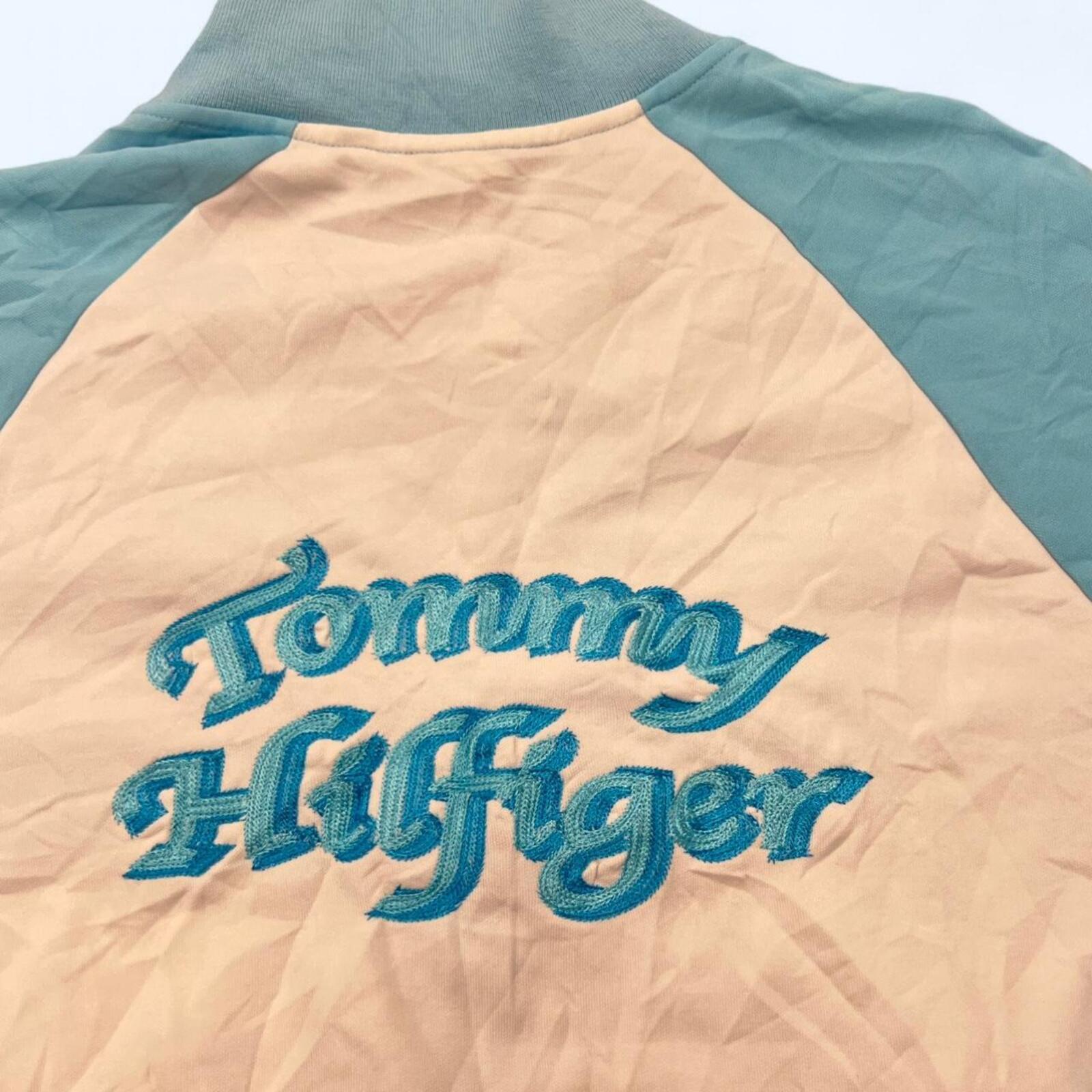 Vintage 90s Tommy Hilfiger Baby Blue & White Track Jacket Y2K Retro Men's XL