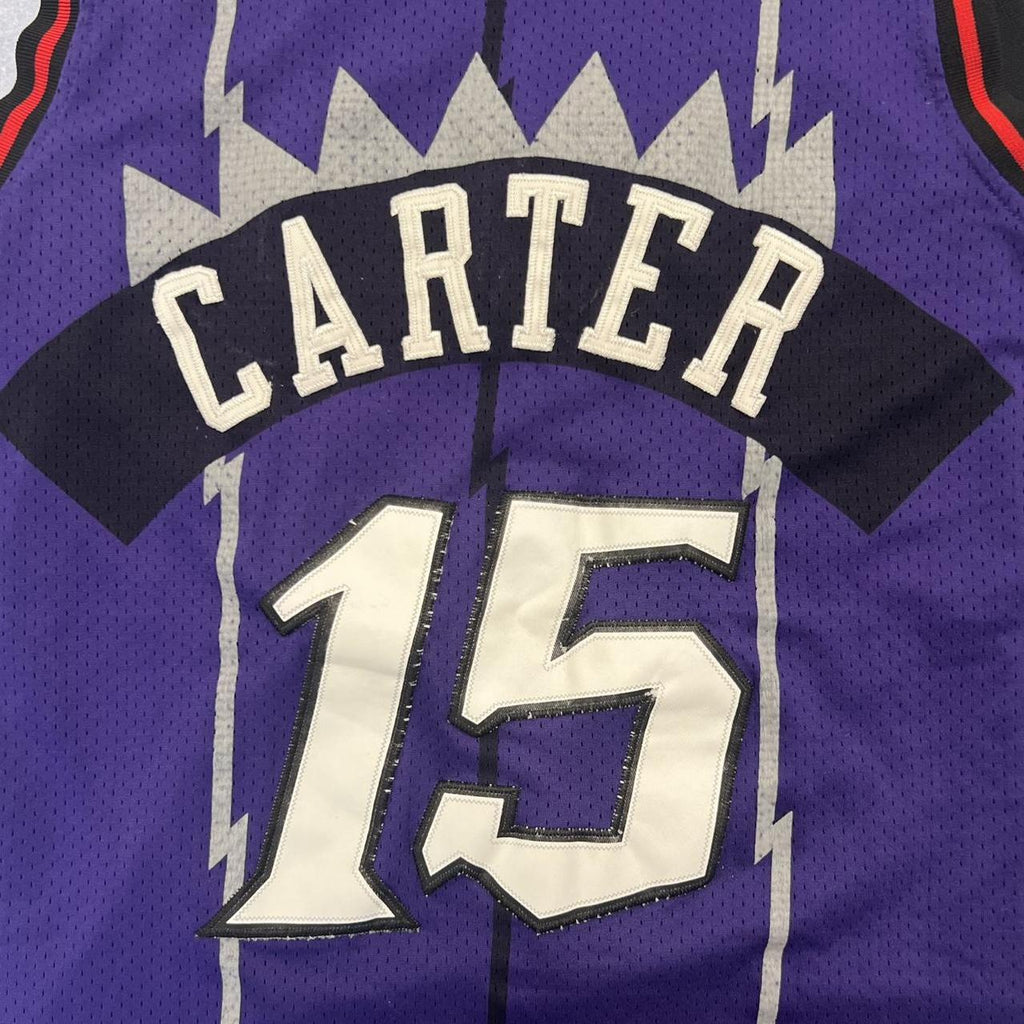 Vintage Nike Team Vince Carter Toronto Raptors #15 Purple NBA Jersey Men’s Small
