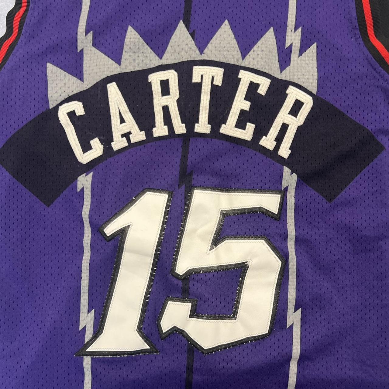 Vintage Nike Team Vince Carter Toronto Raptors #15 Purple NBA Jersey Men’s Small