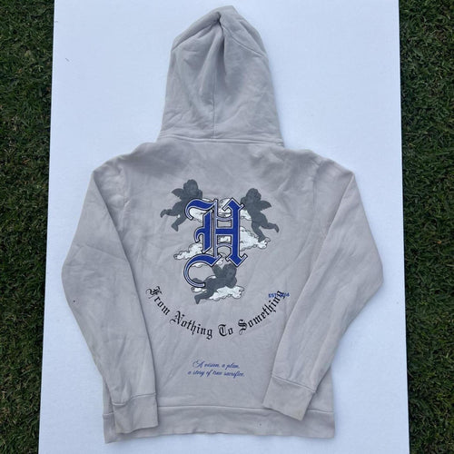 Hoodrich Streetwear Men's Grey Angel Cherub Graphic Pullover Hoodie Small