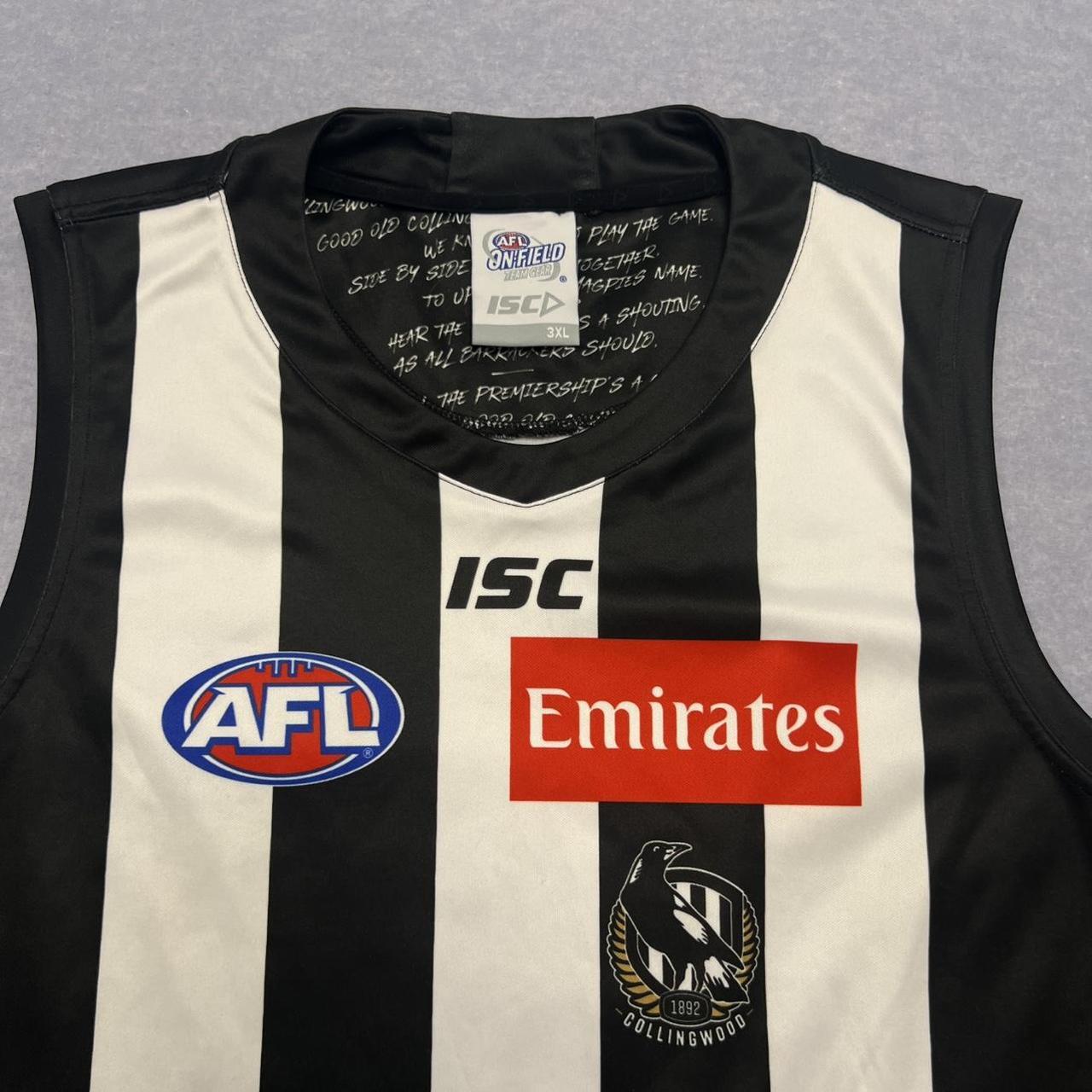 ISC AFL Collingwood Magpies Home Guernsey Jersey Mens Size 3XL
