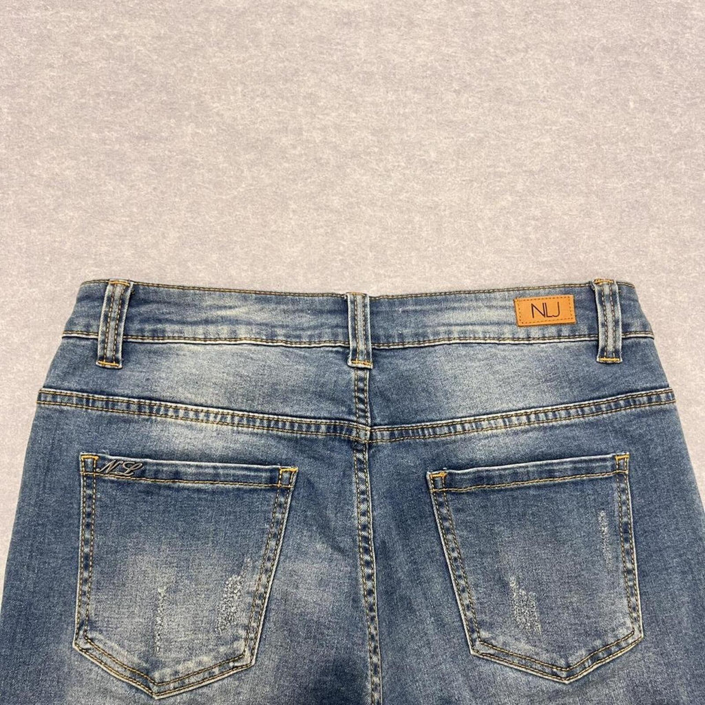 Vintage New London Jeans Womens Size 30 - Blue Denim distressed - star patch Y2K