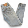 Vintage 1990 Levi's 501 Jeans Light Wash Straight Leg Denim Womens Size 12 W28”