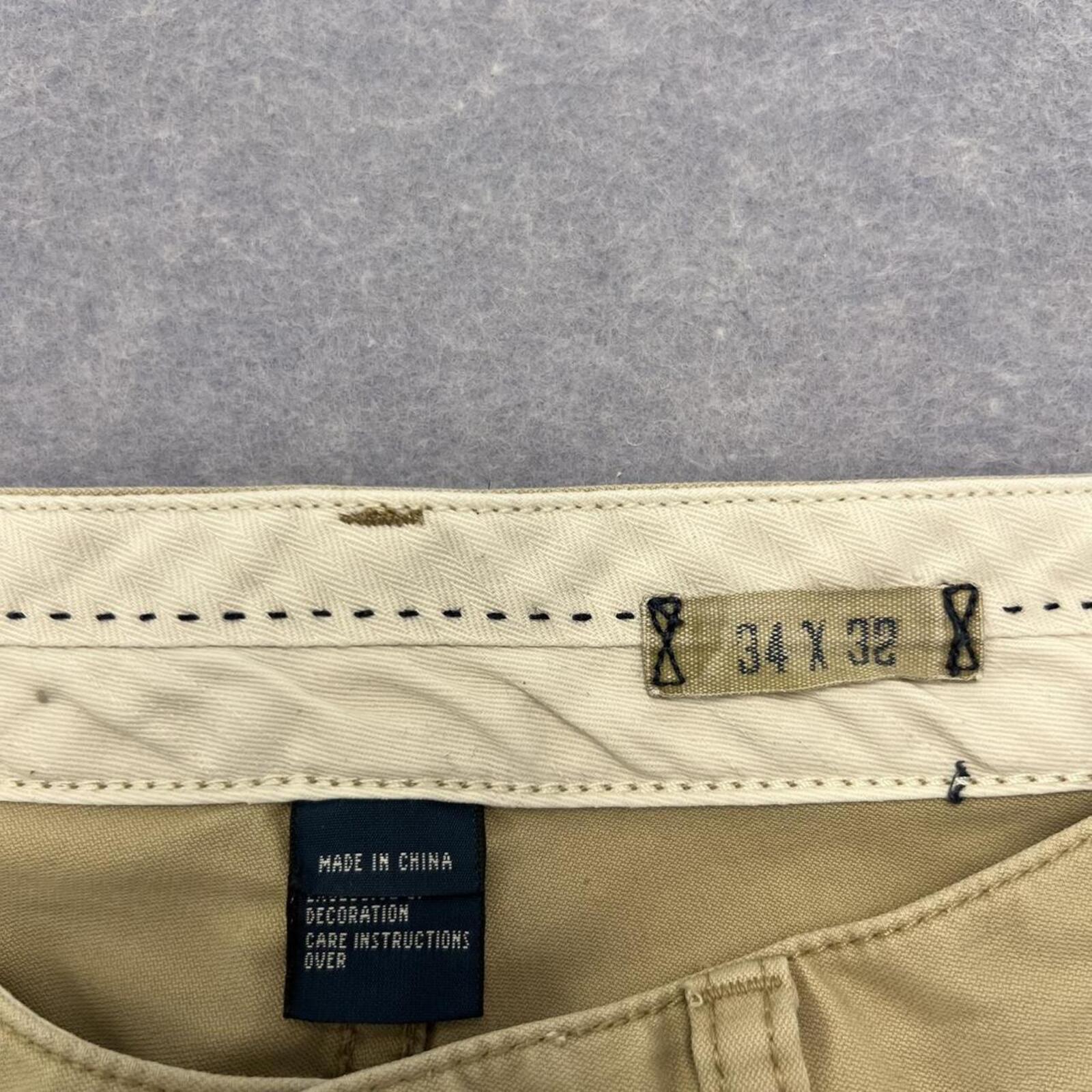 Vintage Polo Ralph Lauren Men's Cream / Beige Chino Pants Trousers 34x32